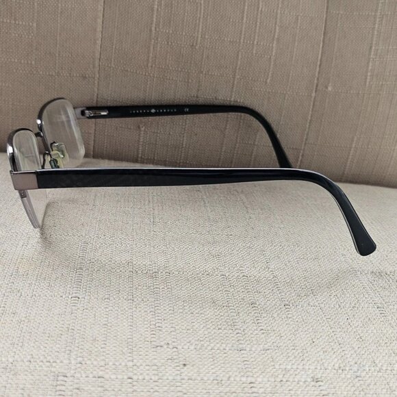 Joseph Abboud Men Eyeglasses Frame Gunmetal Half Rim Glasses 55[[18145 Eyewear - Picture 4 of 12